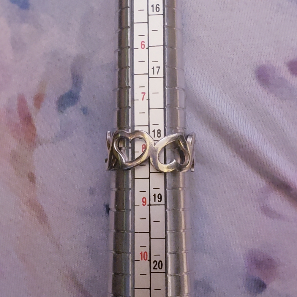 Sterling Silver Infinity Heart Ring - image 6